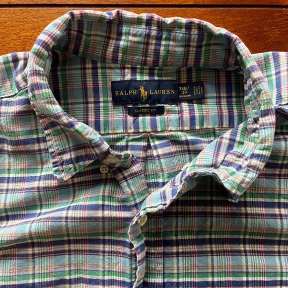 Vintage Ralph Lauren Plaid Button Down - Picture 3 of 6
